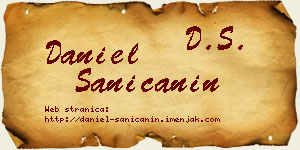 Daniel Saničanin vizit kartica